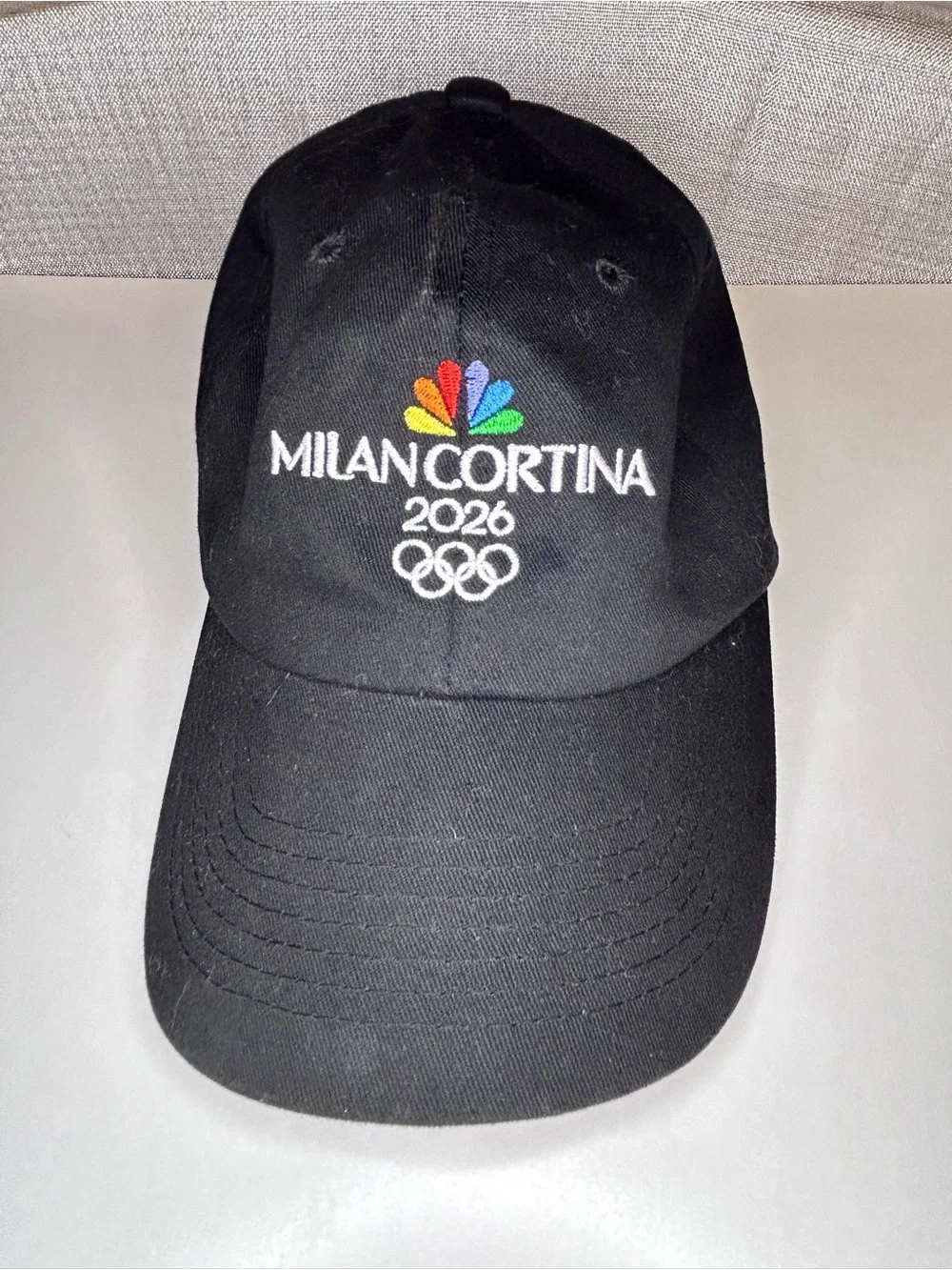 Milan Cortina 2026 NBC Olympics Official Licensed Black Hat Cap NEW